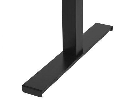  Biurko regulowane elektrycznie 130 x 72 cm szaro-czarne DESTIN II