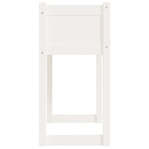  Donica, biała, 78x40x81 cm, lite drewno sosnowe Lumarko!