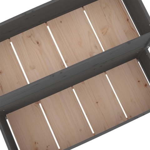  Donica, szara,110x84x75 cm, lite drewno sosnowe Lumarko!