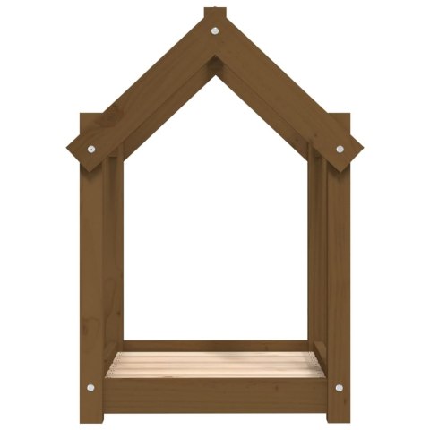  Legowisko dla psa, miodowy brąz, 61x50x70 cm, lita sosna Lumarko!