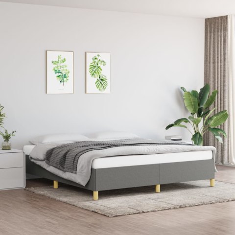  Łóżko kontynentalne, ciemnoszare, obite tkaniną, 160x200 cm Lumarko!