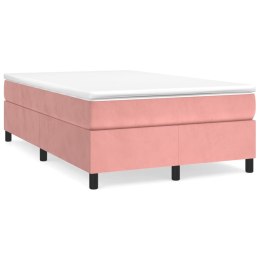  Łóżko kontynentalne, różowa, 120x200 cm, tapicerowana aksamitem Lumarko!