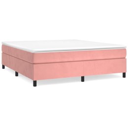  Łóżko kontynentalne, różowa, 160x200 cm, tapicerowana aksamitem Lumarko!