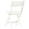 Składane krzesła ogrodowe, 2 szt., plastikowe, białe Lumarko!