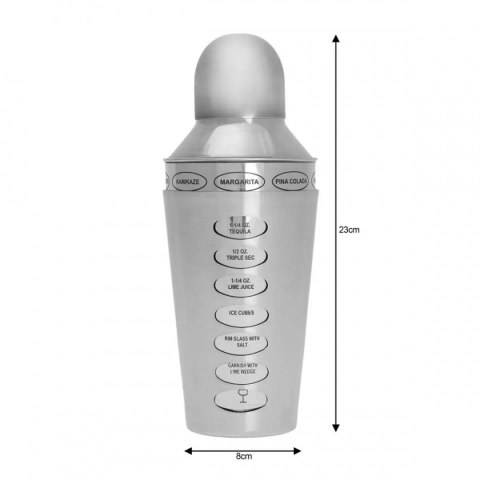 SHAKER BARMAŃSKI Z RECEPTURAMI 600ml KINGHOFF KH-1393 Lumarko!