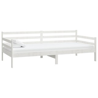  Łóżko dzienne, białe, lite drewno sosnowe, 90x200 cm Lumarko!