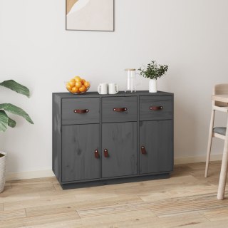  Komoda, szara, 100x40x75 cm, lite drewno sosnowe Lumarko!