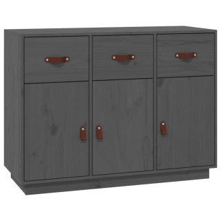  Komoda, szara, 100x40x75 cm, lite drewno sosnowe Lumarko!