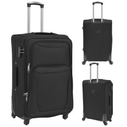  3-częściowy komplet walizek podróżnych, czarny!