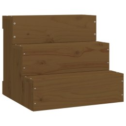  Schody dla zwierząt, brązowe, 40x37,5x35 cm, drewno sosnowe Lumarko!