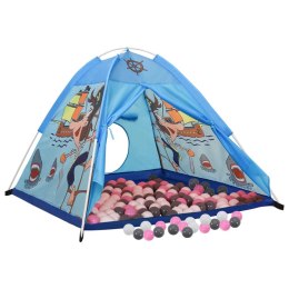  Namiot do zabawy z 250 piłeczkami, niebieski, 120x120x90 cm Lumarko!