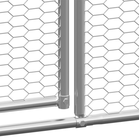  Klatka zewnętrzna dla kurcząt, 2x8x2 m, stal galwanizowana Lumarko!
