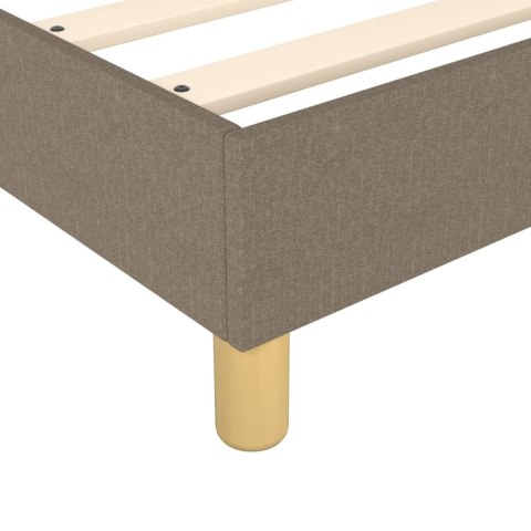  Łóżko kontynentalne, kolor taupe, obite tkaniną, 90x190 cm Lumarko!