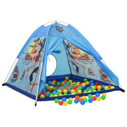  Namiot do zabawy z 250 piłeczkami, niebieski, 120x120x90 cm Lumarko!