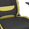  Fotel gamingowy, czarno-jasnozielony, tkanina Lumarko!