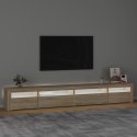 Szafka pod TV z oświetleniem LED, dąb sonoma, 270x35x40 cm Lumarko!