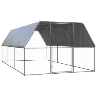  Klatka zewnętrzna dla kurcząt, 3x6x2 m, stal galwanizowana Lumarko!
