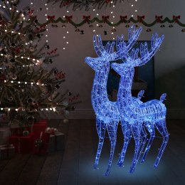  Renifery z akrylu XXL, 2 szt., 250 niebieskich LED, 180 cm Lumarko!