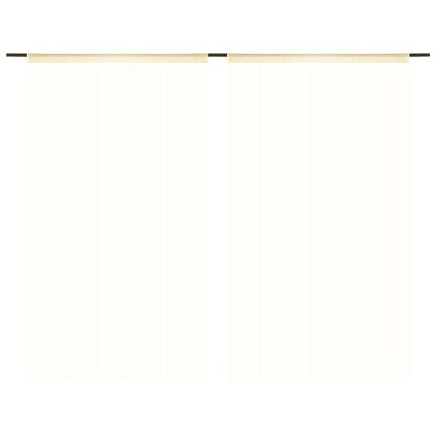  Zasłony sznurkowe, 2 sztuki, 100 x 250 cm, kremowe Lumarko!