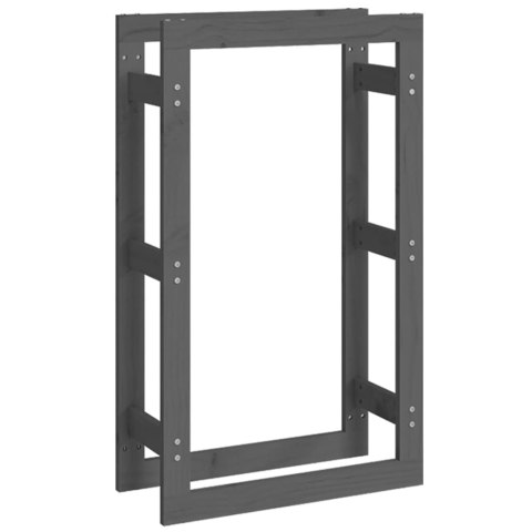  Stojak na drewno opałowe, szary, 60x25x100 cm, drewno sosnowe Lumarko!