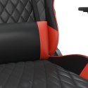  Fotel gamingowy z podnóżkiem, czarno-czerwony, sztuczna skóra Lumarko!