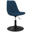  Obrotowe krzesła stołowe, 4 szt., niebieskie, obite aksamitem Lumarko!