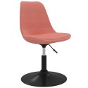  Obrotowe krzesła stołowe, 4 szt., różowe, obite aksamitem Lumarko!