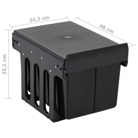  Kuchenny kosz na śmieci, wysuwany, ciche zamykanie, 36 L Lumarko!