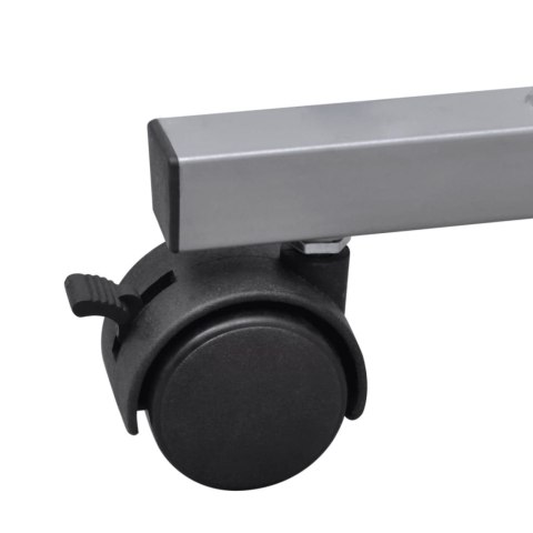  Biurko komputerowe z ruchomą podstawką na klawiaturę, czarne Lumarko!