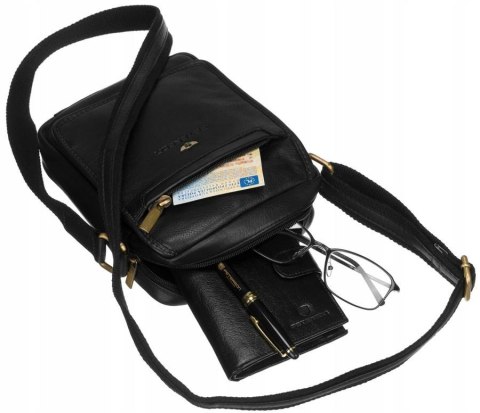  Miejska Listonoszka Męska Ze Skóry Naturalnej !