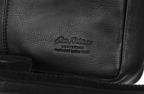 Skórzana listonoszka męska z regulowanym paskiem — Peterson