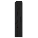  Osłona grzejnika, czarna, 210x21x85 cm, lite drewno sosnowe Lumarko!