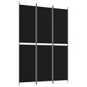  Parawan 3-panelowy, czarny, 150x220 cm, tkanina Lumarko!