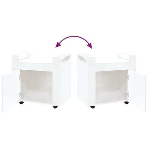  Półka pod biurko, biały z połyskiem, 60x45x60 cm Lumarko!