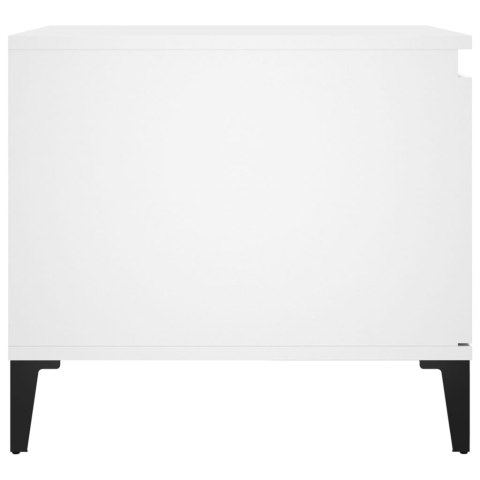  Stolik kawowy, biały 100x50x45 cm, materiał drewnopochodny Lumarko!