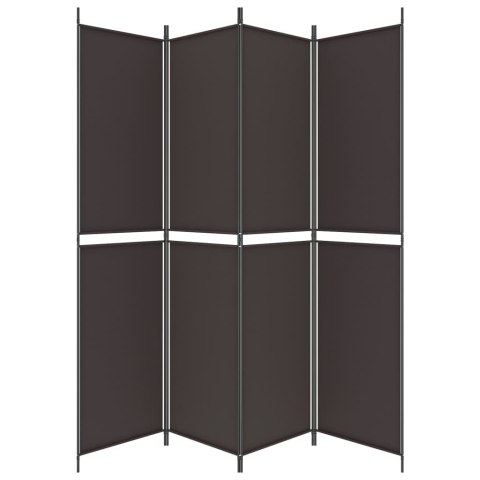  Parawan 4-panelowy, brązowy, 200x220 cm, tkanina Lumarko!