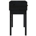  Stolik konsolowy, czarny, 76,5x40x75 cm, lite drewno sosnowe Lumarko!