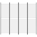 Parawan 4-panelowy, biały, 200 x 180 cm, tkanina Lumarko!