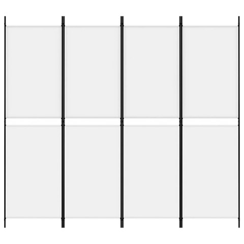  Parawan 4-panelowy, biały, 200 x 180 cm, tkanina Lumarko!