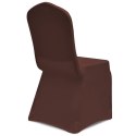  Elastyczne pokrowce na krzesła, 6 szt., brązowe Lumarko!