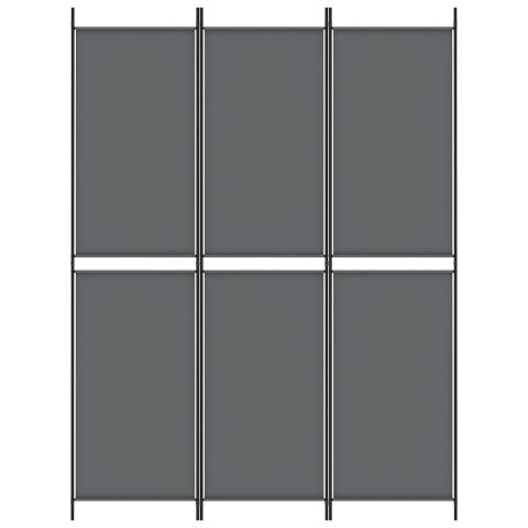  Parawan 3-panelowy, antracytowy, 150x200 cm, tkanina Lumarko!
