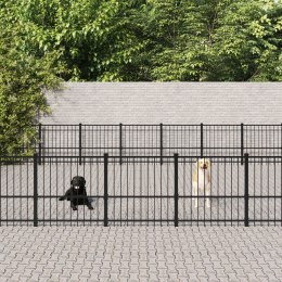 Lumarko Kojec dla psa na zewnątrz, stalowy, 46,1 m²!