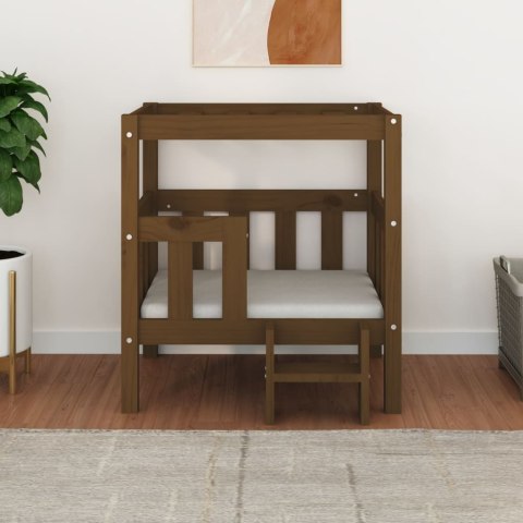  Legowisko dla psa, miodowy brąz 65,5x43x70 cm, drewno sosnowe Lumarko!