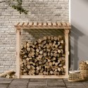  Stojak na drewno opałowe, 108x64,5x109 cm, lite drewno sosnowe Lumarko!