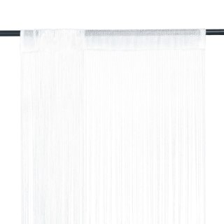  Zasłony sznurkowe, 2 sztuki, 140 x 250 cm, białe Lumarko!