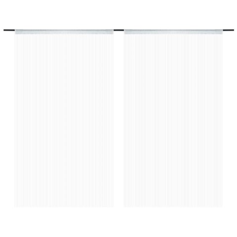  Zasłony sznurkowe, 2 sztuki, 140 x 250 cm, białe Lumarko!