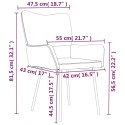  Krzesła stołowe, 2 szt., jasnoszare, aksamitne Lumarko!