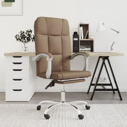  Rozkładany fotel biurowy, brązowy, obity tkaniną Lumarko!