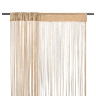  Zasłony sznurkowe, 2 sztuki, 140 x 250 cm, beżowe Lumarko!