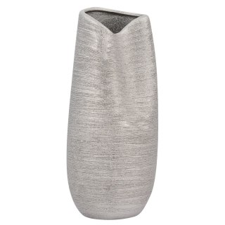  Wazon dekoracyjny ceramiczny srebrny DERBE